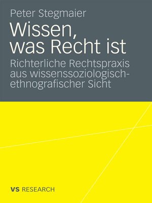 cover image of Wissen, was Recht ist